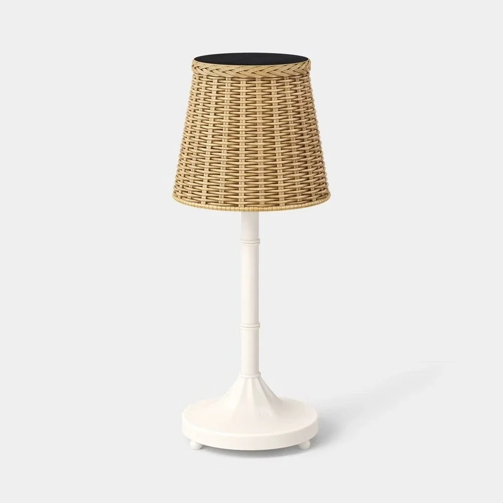 Rechargeable Woven LED Table Lamp White - Threshold Studio McGee, Target